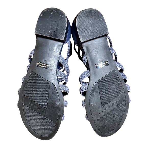 Marc Fisher Blue Gladiator Sandals w/ Back Zipper - Picture 5 of 6